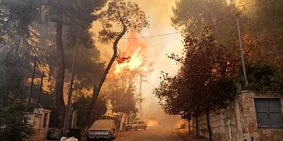Yunanistan'da yangın kabusu, 1000 ev yandı, ölenler var