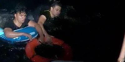 Yüzerek İstanköy Adası'na geçmek istediler ölümden döndüler