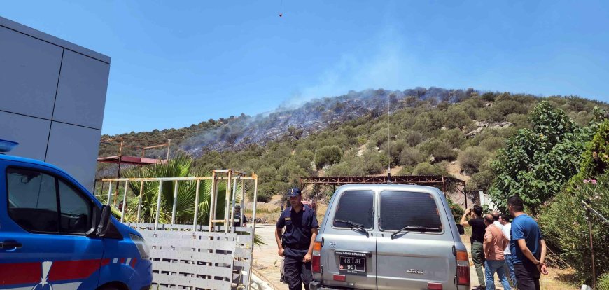 Tarım Arazilerinde Çıkan Yangın Akaryakıt İstasyonuna Yöneldi