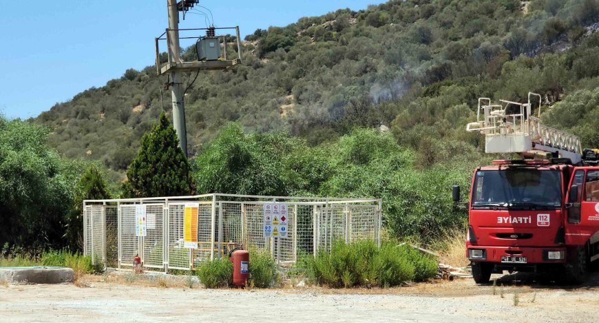 Tarım Arazilerinde Çıkan Yangın Akaryakıt İstasyonuna Yöneldi