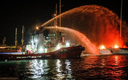 Ege’deki dünyaca ünlü  marinada yangın kabusu, can pazarı yaşandı