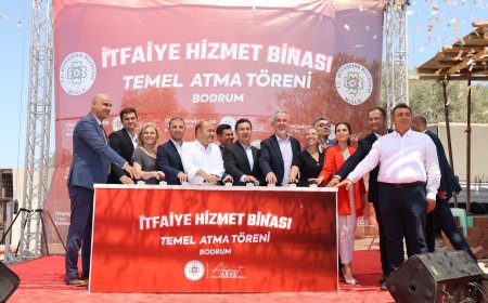 Bodrum Yeni İtfaiye Hizmet Binası'nın Temeli Atıldı