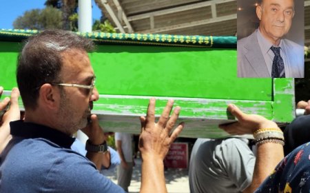 Ünlü oyuncu Hakan Yılmaz babasını son yolcuğuna uğurladı