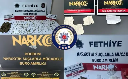Turistik İlçelerde Narkotik Operasyonlarında 25 Ayrı Operasyon: 4 Tutuklama