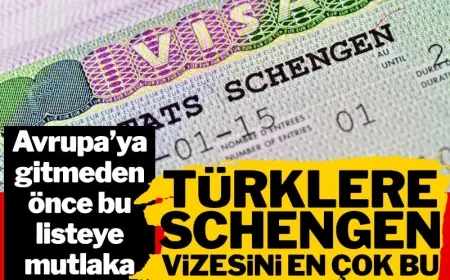 Avrupa'da Türklere en çok Schengen vizesi veren ülkeler belli oldu