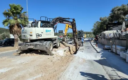 Gölköy Türkbükü yolu kışa bırakılmıştı haber olunca yapılmaya başlandı
