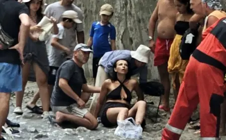 Dünyaca ünlü kanyonda taş düştü iki turist yaralandı