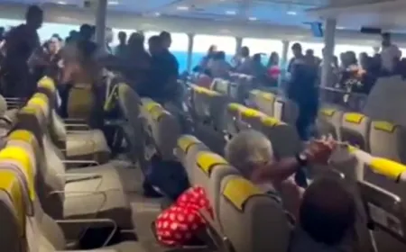 Ege’de feribotta silahlı kavga dehşeti 14 kişi gözaltına alındı