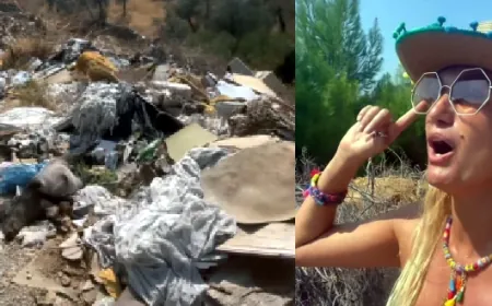 Tuğba Özay ‘ı turistik yolda çıldırtan çöp manzarası