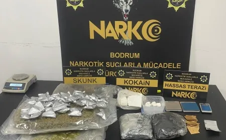 Bodrum’da uyuşturucu operasyonu 5 kişi gözaltında