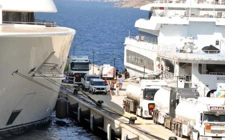 Bodrum’da iskeleye zor yanaştılar saatlerce takviye yaptılar