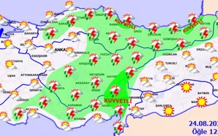 Meteoroloji'den birçok şehir için kuvvetli yağış uyarısı geldi