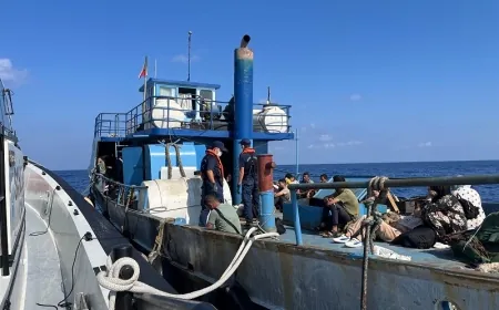 Balıkçı teknesi ile İtalya’ya yolculuk Muğla açıklarında sona erdi