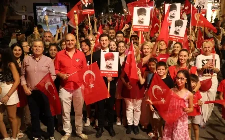 Bodrum'da Zafer Bayramı coşkusu yaşandı