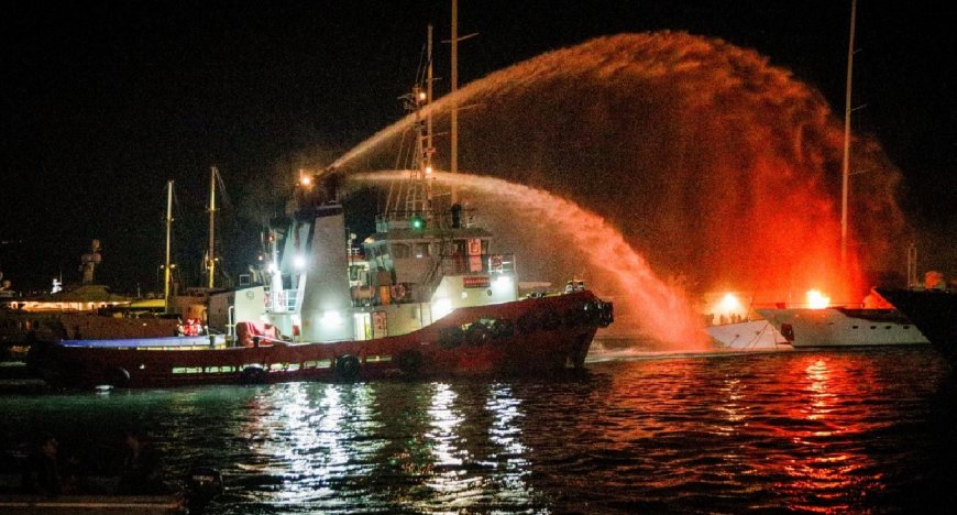 Ege’deki dünyaca ünlü marinada yangın kabusu, can pazarı yaşandı