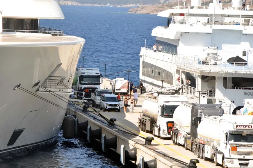 Bodrum’da iskeleye zor yanaştılar saatlerce takviye yaptılar