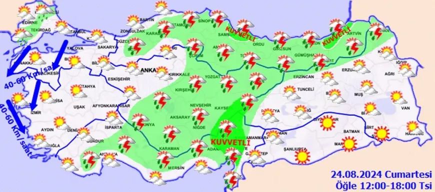 Meteoroloji'den birçok şehir için kuvvetli yağış uyarısı geldi