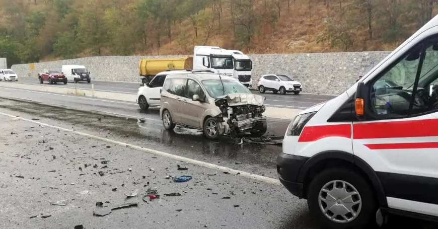 Milas- Yatağan yolunda kaza 1 ölü 4 yaralı