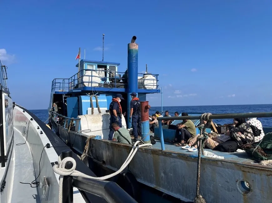 Balıkçı teknesi ile İtalya’ya yolculuk Muğla açıklarında sona erdi