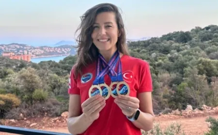 Milli Dalgıç Birgül Erken 3 Türkiye rekoru birden kırdı