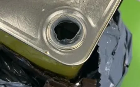 Gümrük’te yapılan kontrolde zeytinyağı tenekesinden 4 kilo altın çıktı