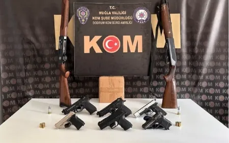 5 ilçede silah kaçakçılığı operasyonu 13 gözaltı