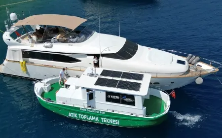 ‘YATED-1’ sıvı atık toplama çalışmalarına Fethiye koylarında devam ediyor