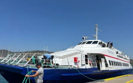 Yolcu olmayınca Bodrum- Didim, Marmaris- Fethiye  feribot seferleri bir ay erken iptal edildi