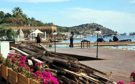 Türkbükü kaçak iskele yıkımı gerginliği