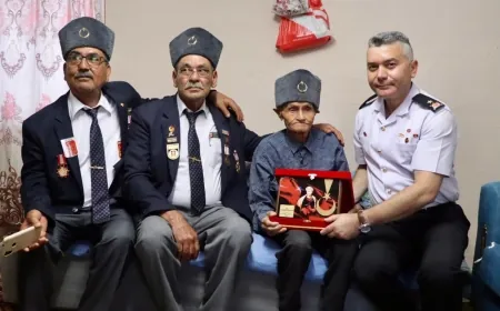 Kore Gazisi Hasan Arkan'a Anlamlı Ziyaret