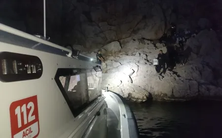 Gedik Koyunda  20 Düzensiz Göçmen Yakalandı