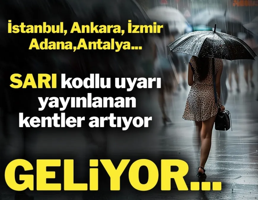 Sağanak vuracak: Birçok il için 'sarı' kodlu uyarı...