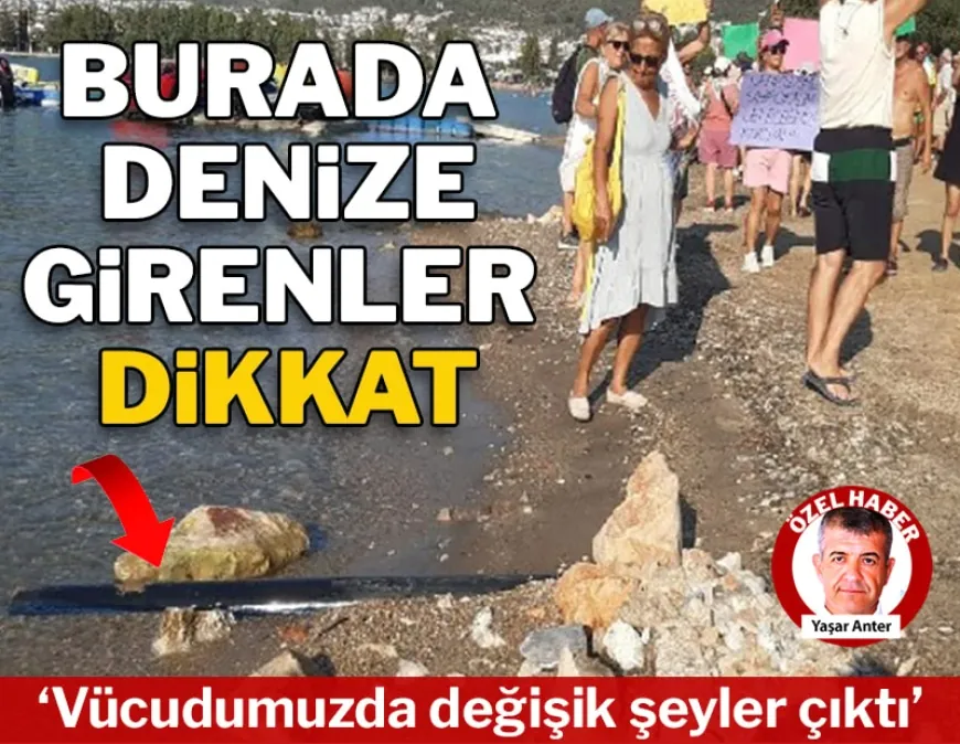 Turistik ilçede körfez ölüyor dediler sokağa döküldüler, sağlığımız tehlikede