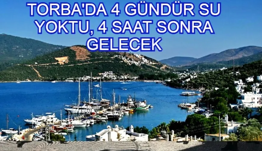 Torba Mahallesi 4 gündür susuzluk çekiyordu, beklenen açıklama geldi.