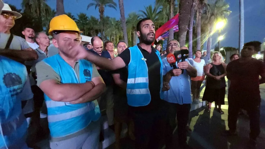 Somalı madencilerden belediye meydanında eylem ve basın açıklaması