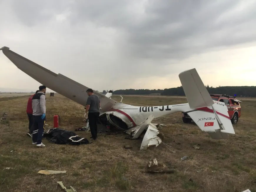 Uçak düştü, iki pilot hayatını kaybetti