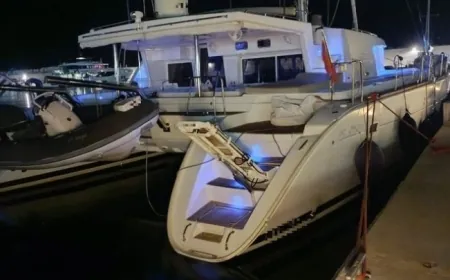 VIP kaçakçılık..Lüks katamaran yat ve mersedes marka otomobil ile göçmen kaçıran 2 Türk kaptan tutuklandı