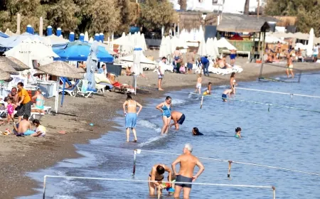 Bodrum’un havaları tatil uzattı, bırakıp dönemediler