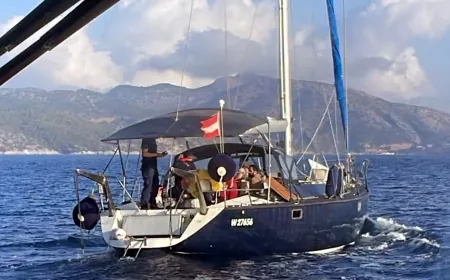 Yunanistan göçmenleri Türk sularına itmeye devam ediyor, Yelkenli teknede 48 göçmen ve iki kaçakçı yakalandı