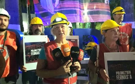 TİP ilçe örgütünden Somalı madencilere baretli destek “Ayaklar Çıplak Karınlar Aç Somalı Madenciler kazanacak”