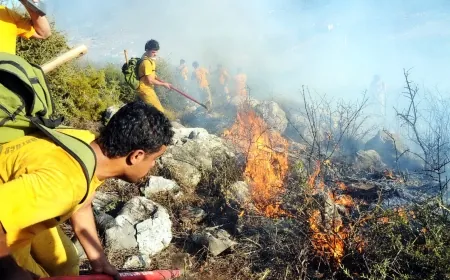 Gümüşlük’te korkutan yangın