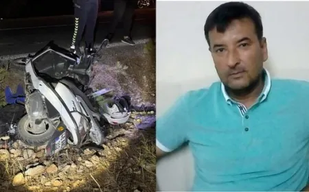 Şarampole yuvarlanan motosiklet sürücüsü yaşamını yitirdi