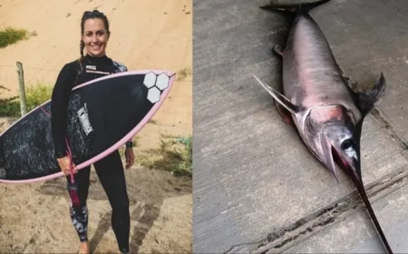 Ünlü sörfçü sudan fırlayan kılıçbalığının göğsüne saplanması ile öldü