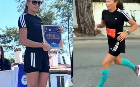 Gökova Yarı Maratonu’nda Anna Kantarmış 3.oldu