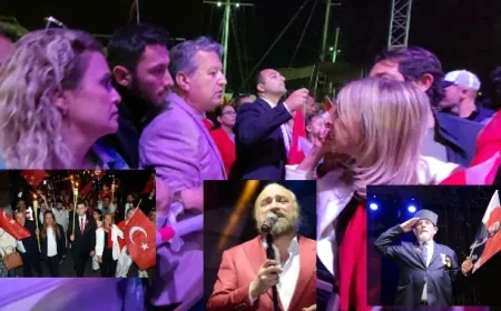 Bodrum’da binlerce kişi fener alayına katıldı, CHP’liler ile MHP ve AKP’liler arasında yine gerginlik yaşandı