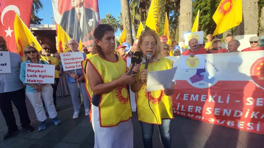 Eğitimsen eylemde: Çocuklarımızın geleceğine ihanet ediliyor