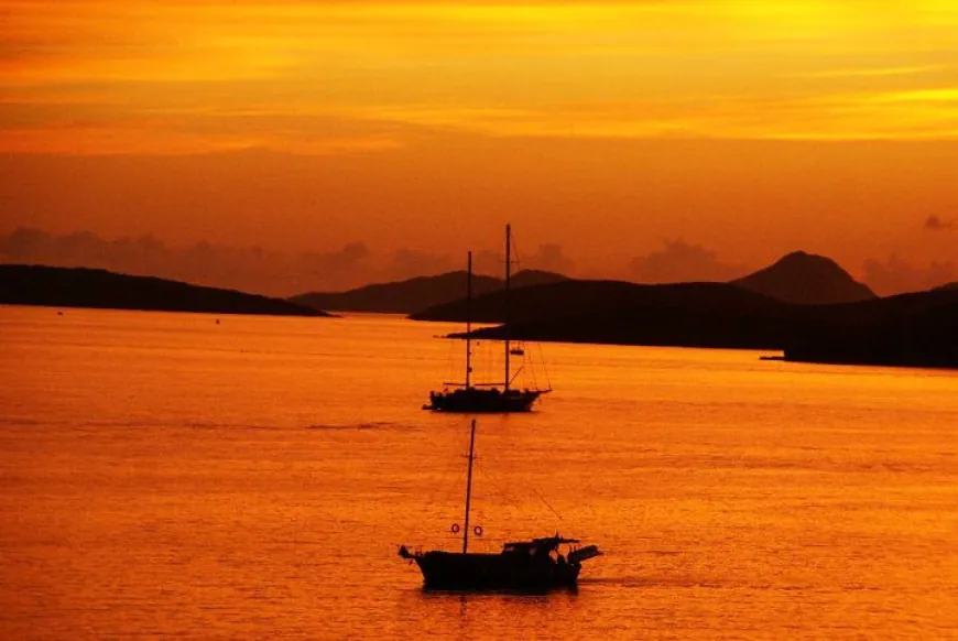 Bodrum’da hayran bırakan günbatımı manzarası