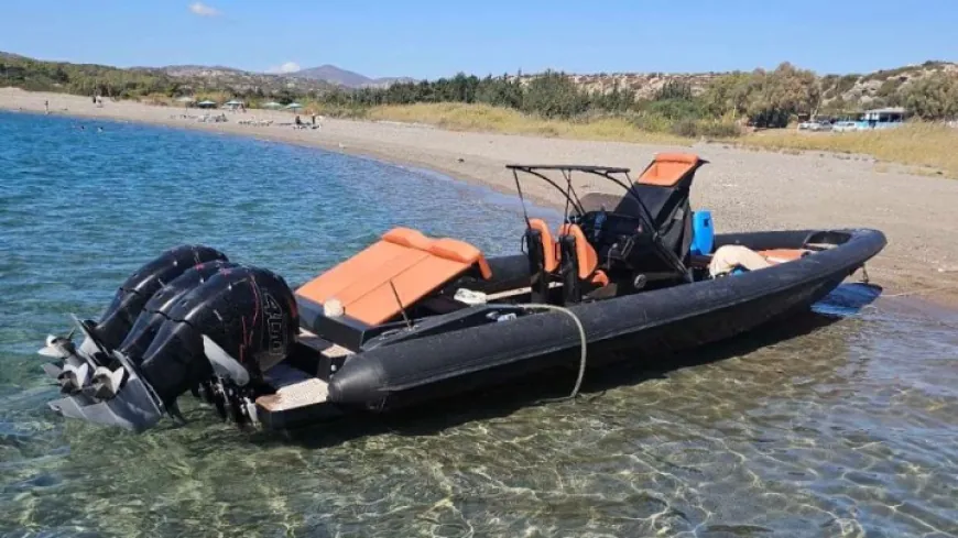 1200 beygirlik sürat teknesi çalındı, bir gün sonra Rodos’ta ortaya çıktı