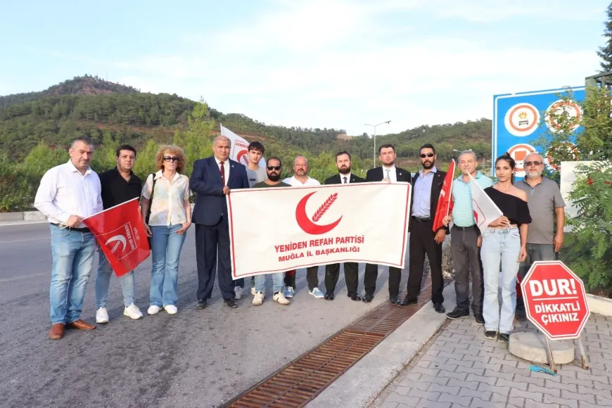 Yeniden Refa Partisi'nden Göcek tüneli tepkisi “Partili firmalara vergi indirimi Göcek tüneline 3. Zam”