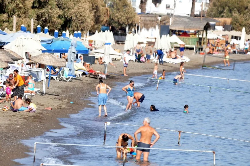 Bodrum’un havaları tatil uzattı, bırakıp dönemediler